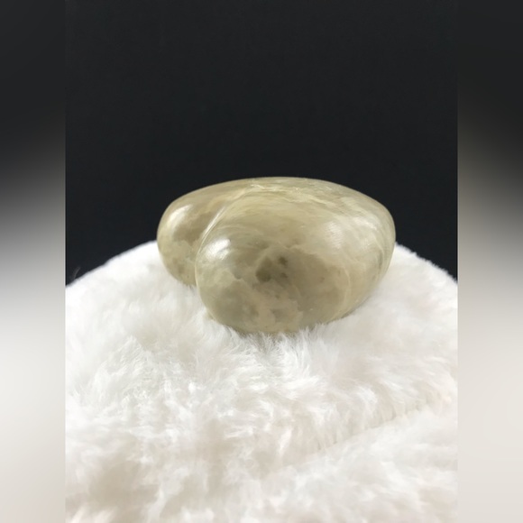 Olive Green Genuine ONYX Heart - Picture 4 of 9